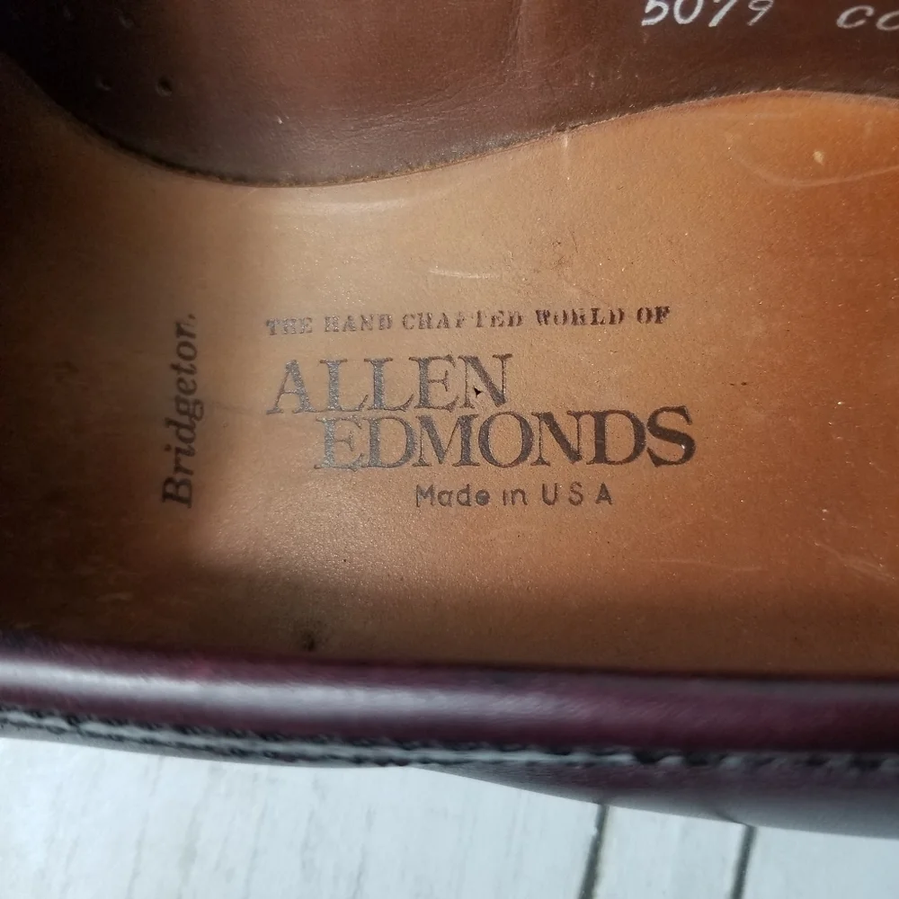 Allen Edmonds Bridgeton Kiltie Fringe Tassel Slip On Dress Shoes